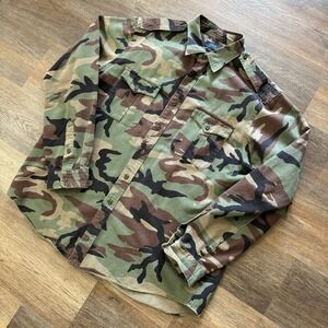 Polo‎ Ralph Lauren Mens Camo Military Over Shirt Jacket Camouflage XXL